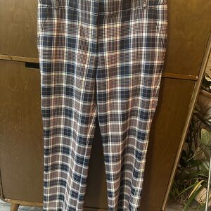 Tory Burch Garrett Plaid Crop Flare Pant